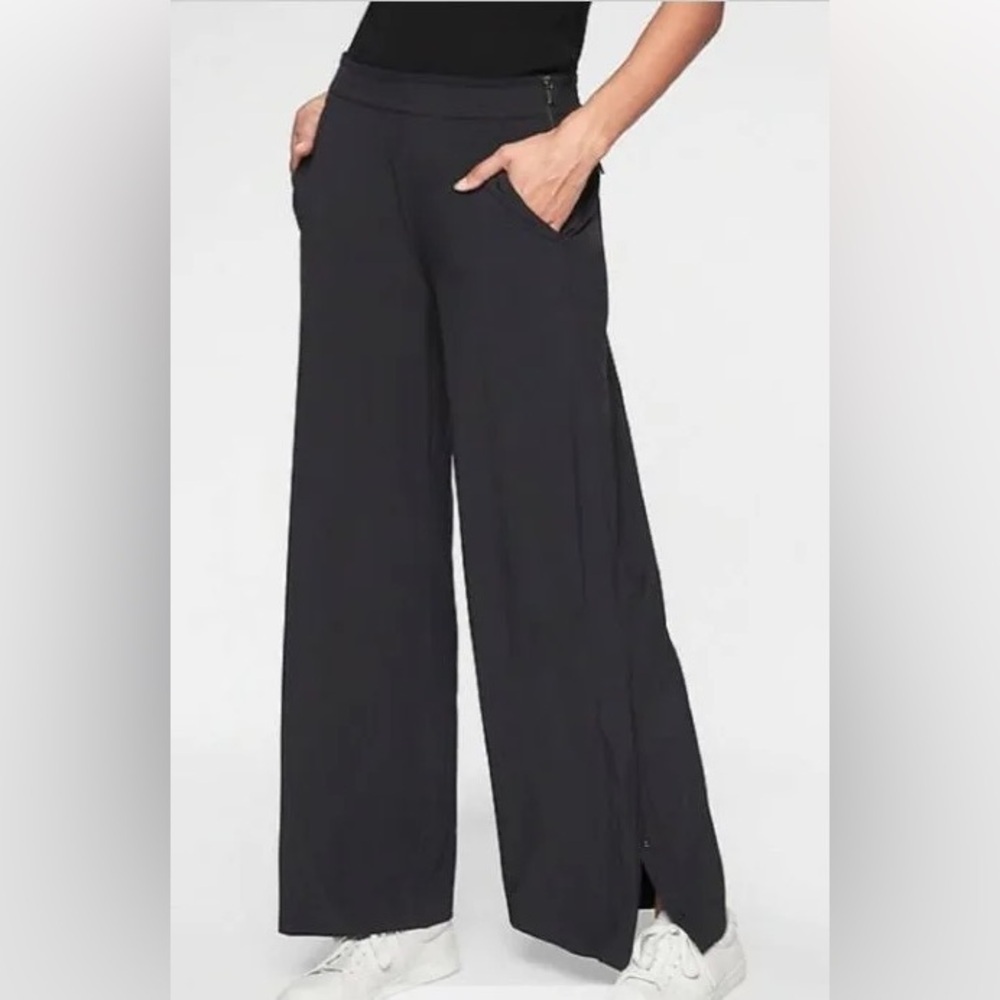 Athleta Gramercy Track Trouser Pants Women’s Size 8 Black Style 376009